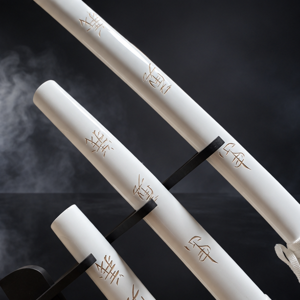 Black & Gold 3-Piece Katana Set