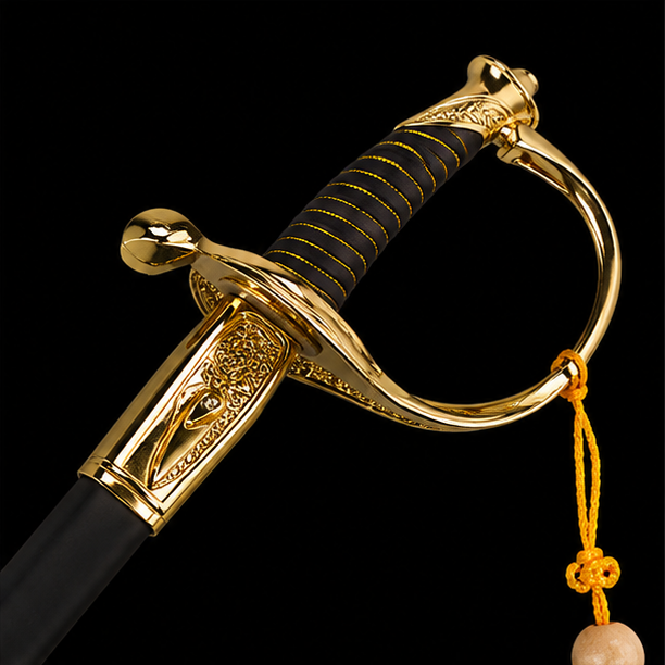 Chinese Command Sword Replica – Imperial Officer Saber with Scabbard and Tassel