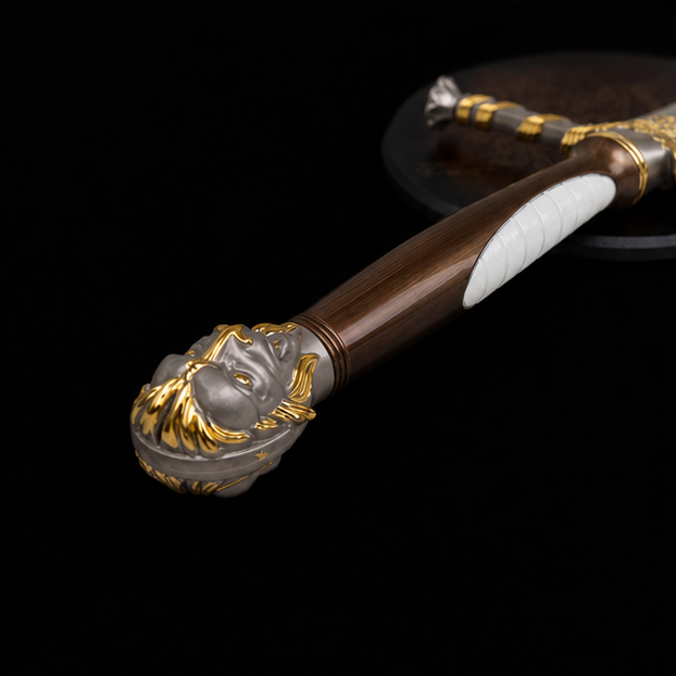 Oathkeeper Replica with Lannister Wall Plaque – Game of Thrones Collector Edition