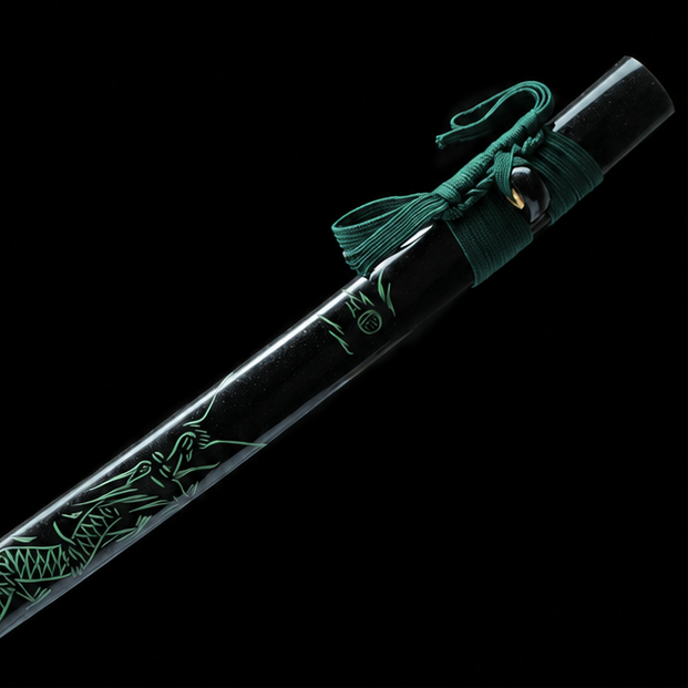 Emerald Dragon Katana – High Manganese Steel Premium Samurai Sword