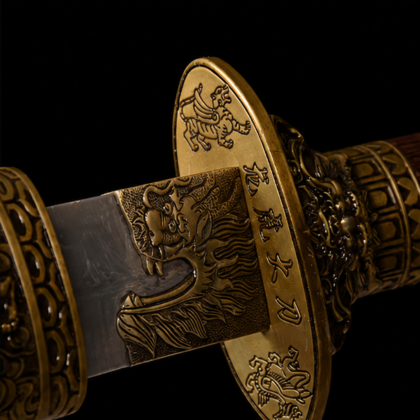 Dragon & Tiger Dao Sword – Carbon Steel Chinese Saber