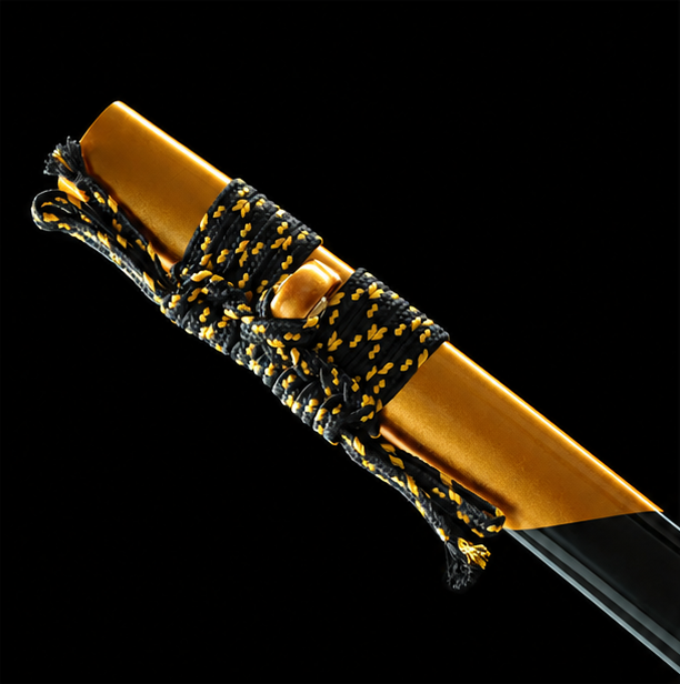 Golden Sunset Katana – Damascus Steel Premium Samurai Sword