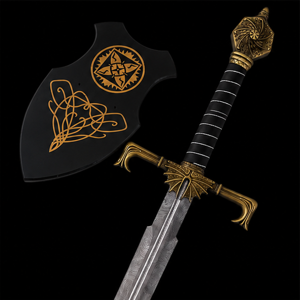 Blackfyre Replica with House Targaryen Wall Plaque – Premium Edition