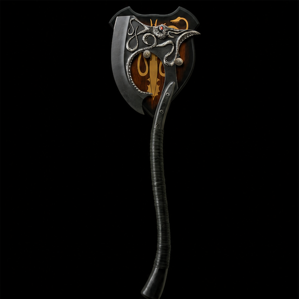 Euron Greyjoy’s Axe Replica with Wall Plaque – Game of Thrones Collector Edition