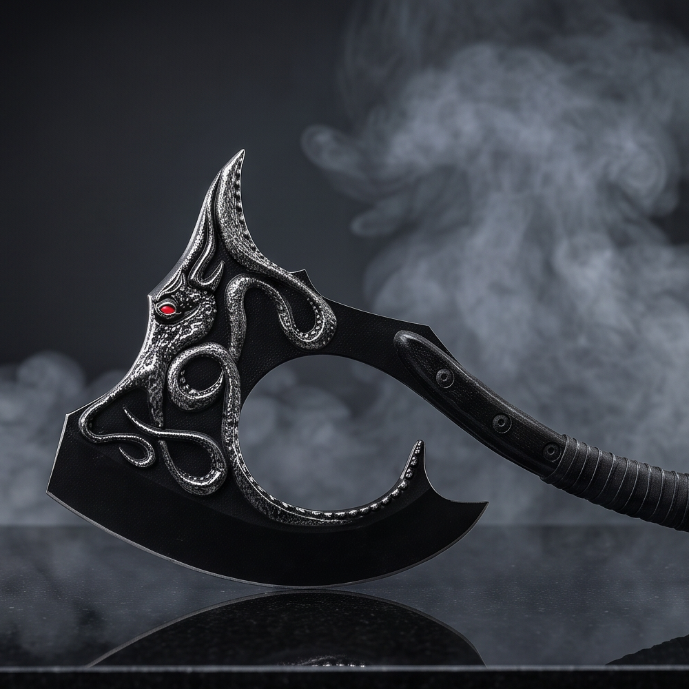 Euron Greyjoy's Kraken Axe Replica with Ironborn Wall Plaque | Game of Thrones Collector Edition