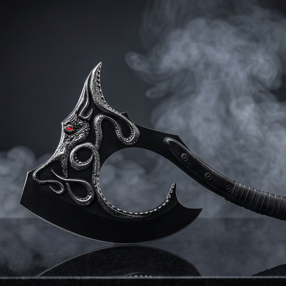 Euron Greyjoy's Kraken Axe Replica with Ironborn Wall Plaque | Game of Thrones Collector Edition