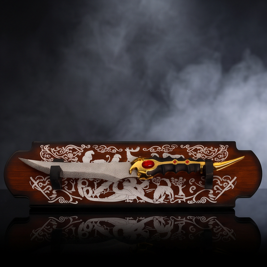 Arya Stark's Catspaw Dagger Replica with House Stark Wall Plaque | Game of Thrones Collector Edition
