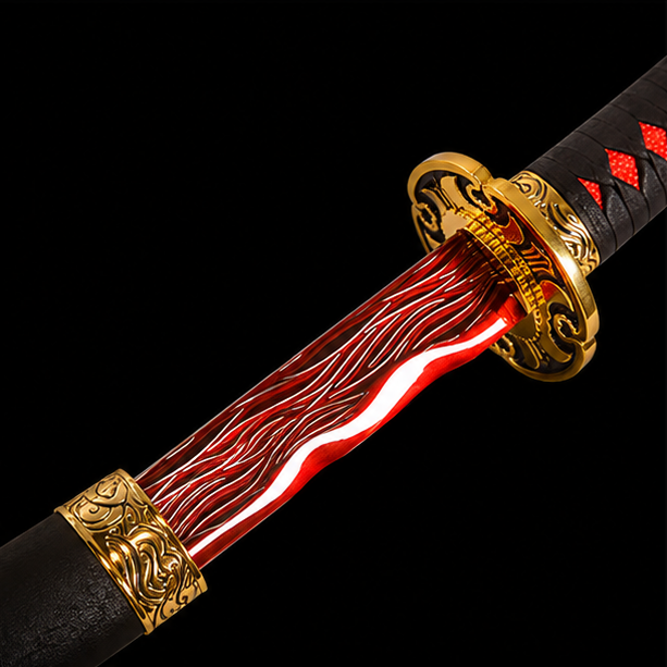 Rivers of Blood Katana Replica – Elden Ring 1045 Carbon Steel Sword