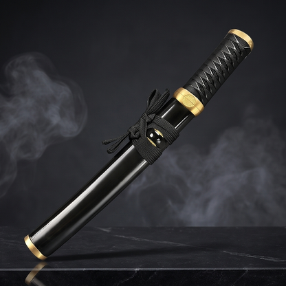 Hand-Forged Tanto Replica – Black & White Wood Scabbard Variants