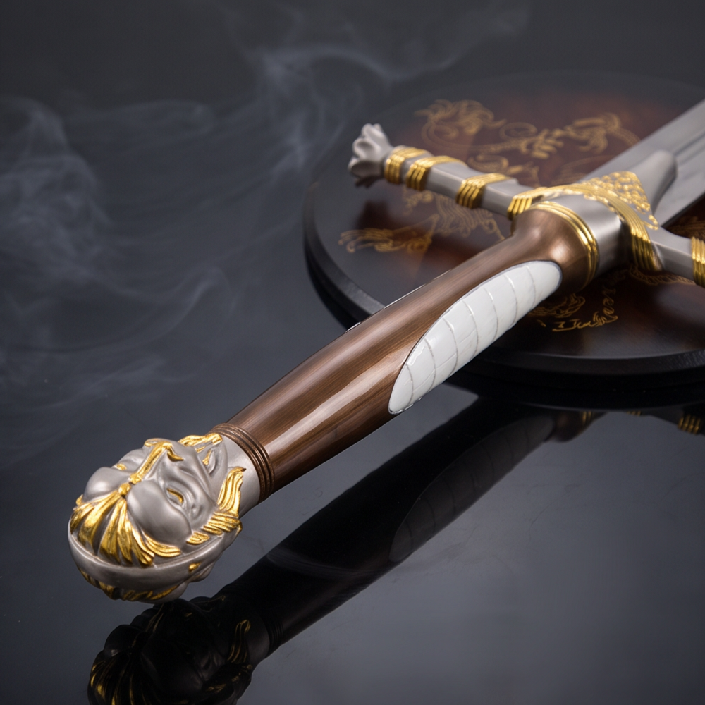 Oathkeeper Replica with Lannister Wall Plaque | Game of Thrones Collector Edition