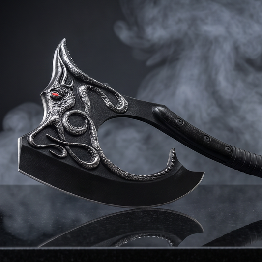 Euron Greyjoy's Kraken Axe Replica with Ironborn Wall Plaque | Game of Thrones Collector Edition