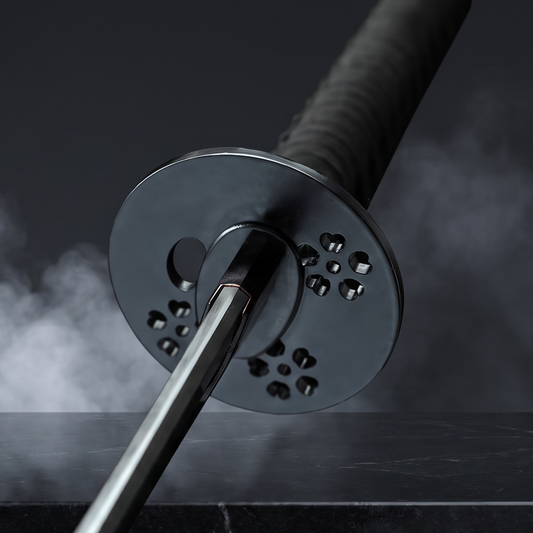 Crimson Edge Katana | Titanium-Coated Carbon Steel Samurai Sword