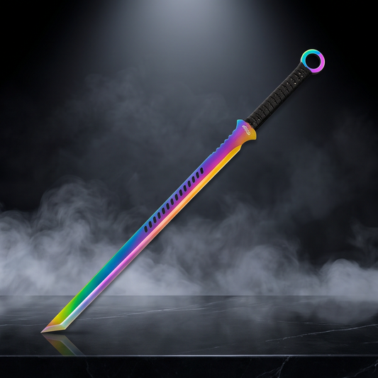 Rainbow Tactical Sword Set with 3 Kunai | Collector Edition