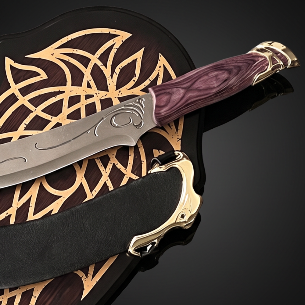 Aragorn’s Dagger – Lord of the Rings Collector Replica with Display Shield