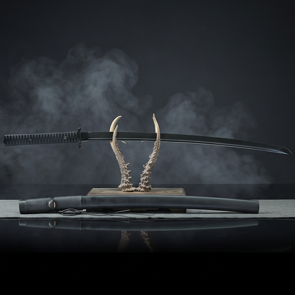 Shadowstrike Katana | Black Titanium Carbon Steel Samurai Sword