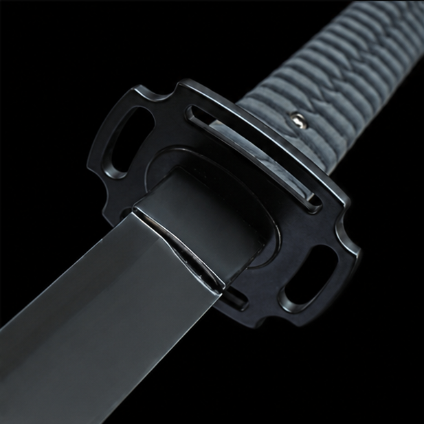 Black Titanium Katana – Carbon Steel Premium Samurai Sword