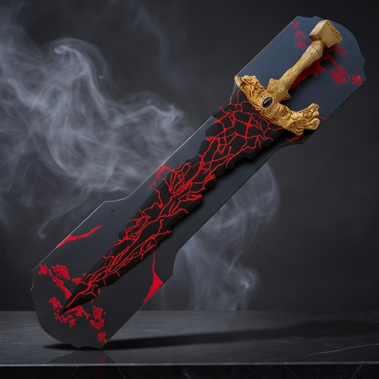Maliketh's Black Blade Replica with Wall Plaque | Elden Ring Collector Edition