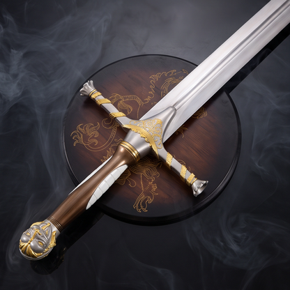 Oathkeeper Replica with Lannister Wall Plaque | Game of Thrones Collector Edition
