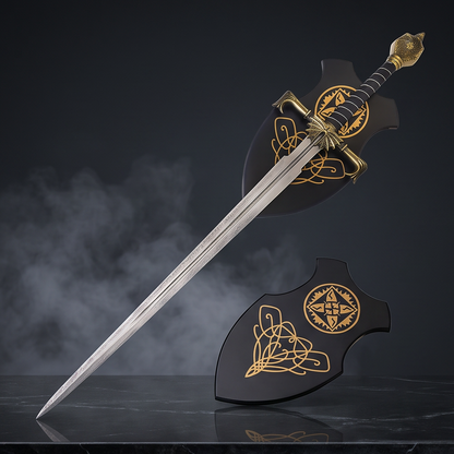 Blackfyre Replica with House Targaryen Wall Plaque | Damascus Collector Edition