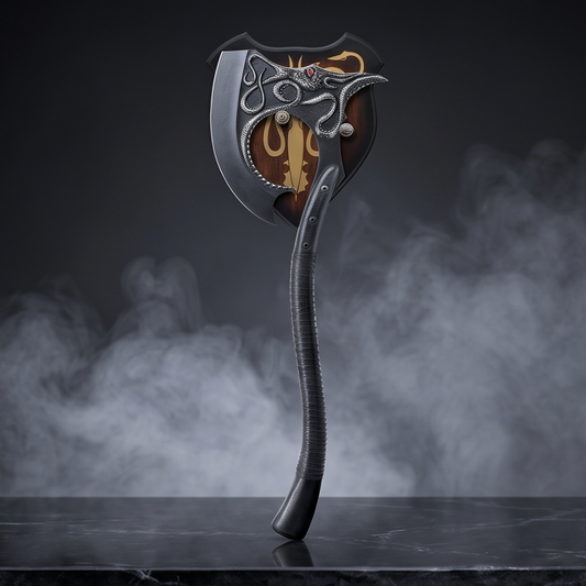 Euron Greyjoy's Kraken Axe Replica with Ironborn Wall Plaque | Game of Thrones Collector Edition