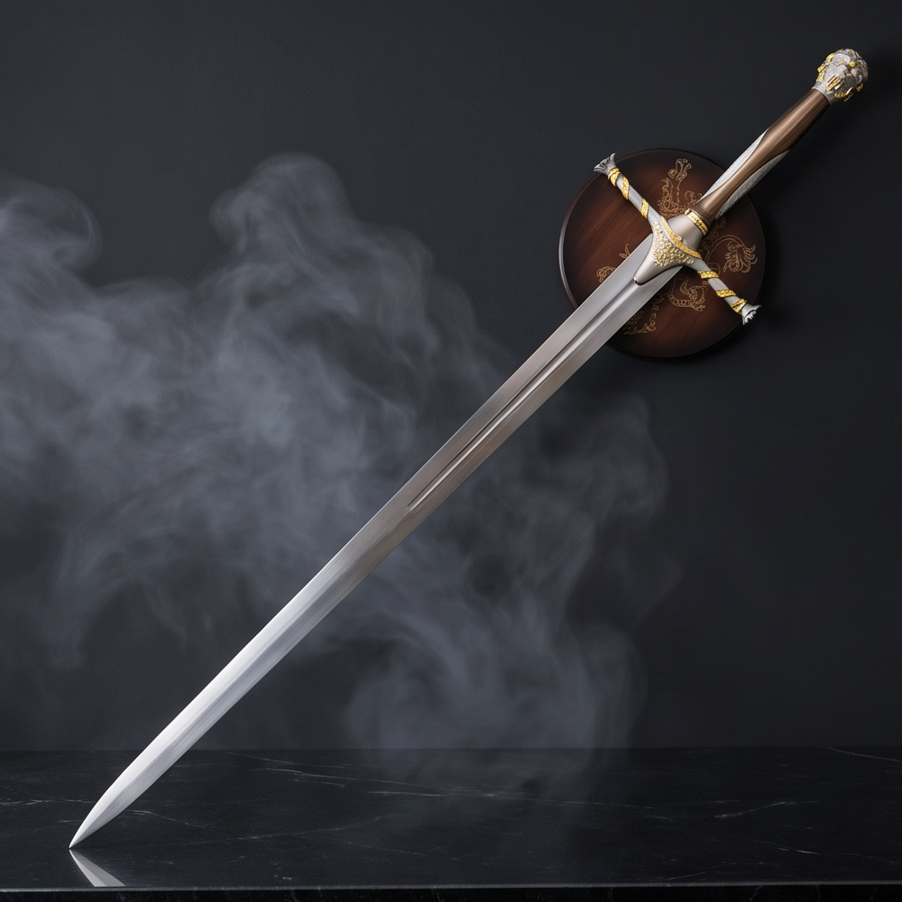 Oathkeeper Replica with Lannister Wall Plaque | Game of Thrones Collector Edition