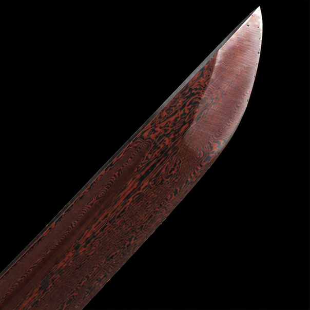 Damascus Steel Katana – Premium Decorative Samurai Sword