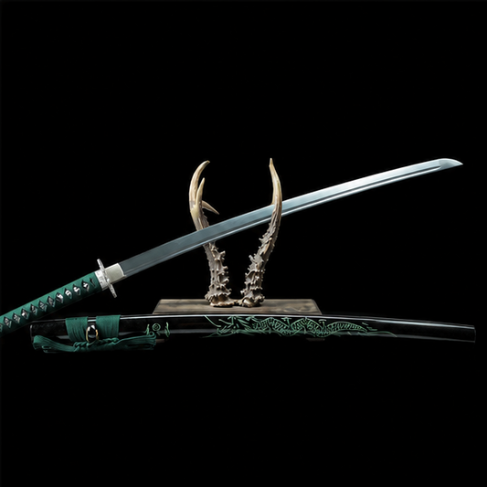 Emerald Dragon Katana – High Manganese Steel Premium Samurai Sword