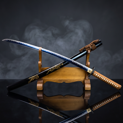 Brown Dragon Katana | Carbon Steel Collector Edition