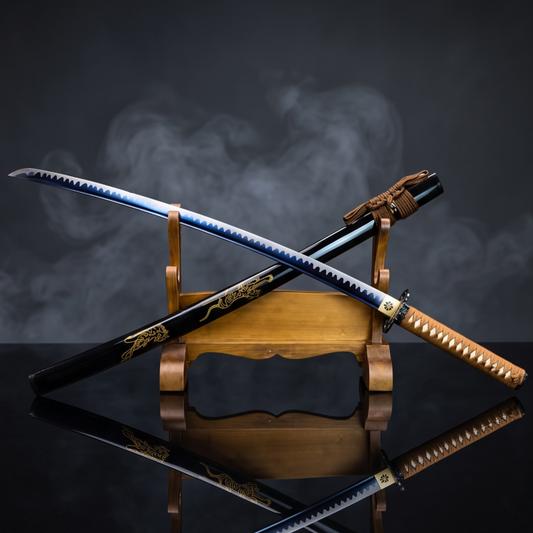 Brown Dragon Katana | Carbon Steel Collector Edition
