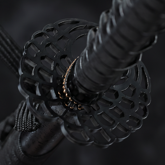 Crimson Veil Katana | Damascus Steel Samurai Sword