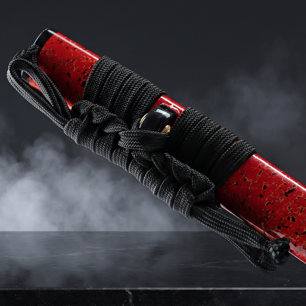 Crimson Edge Katana | Titanium-Coated Carbon Steel Samurai Sword