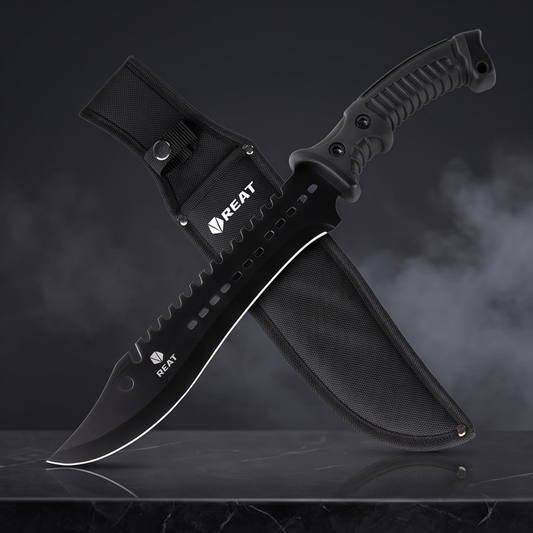 REAT 39cm Black Machete with Nylon Sheath