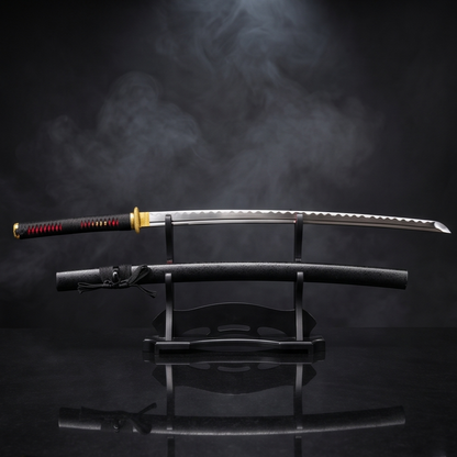 Crimson Gold Wave Katana – Collector’s Statement Piece