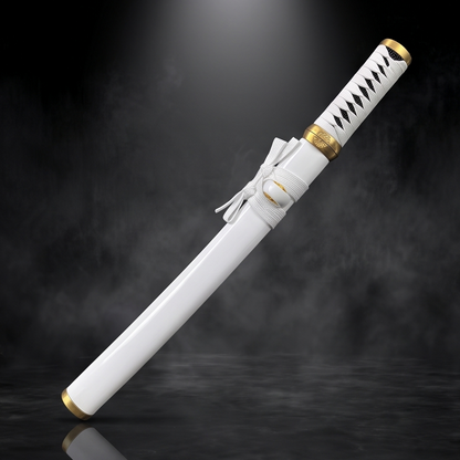 Hand-Forged Tanto Replica – Black & White Wood Scabbard Variants