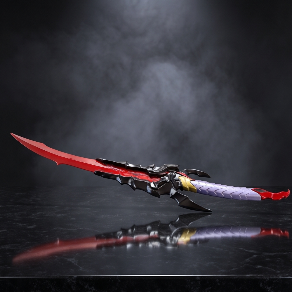Kamish's Sword of Wrath – Solo Leveling Cosplay Prop
