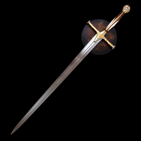 Oathkeeper Replica with Lannister Wall Plaque – Game of Thrones Collector Edition
