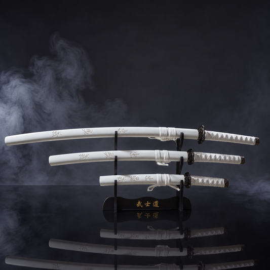 Black & Gold 3-Piece Katana Set