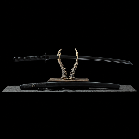 Black Titanium Katana – Carbon Steel Premium Samurai Sword