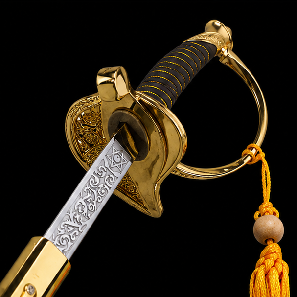 Chinese Command Sword Replica – Imperial Officer Saber with Scabbard and Tassel
