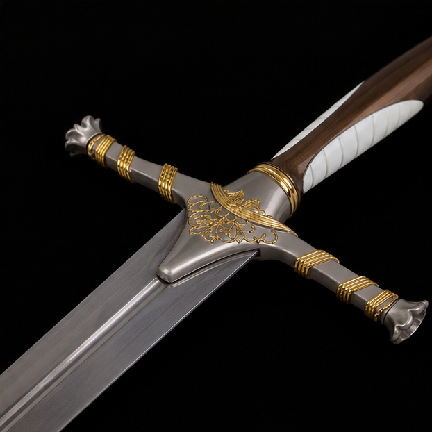 Oathkeeper Replica with Lannister Wall Plaque – Game of Thrones Collector Edition