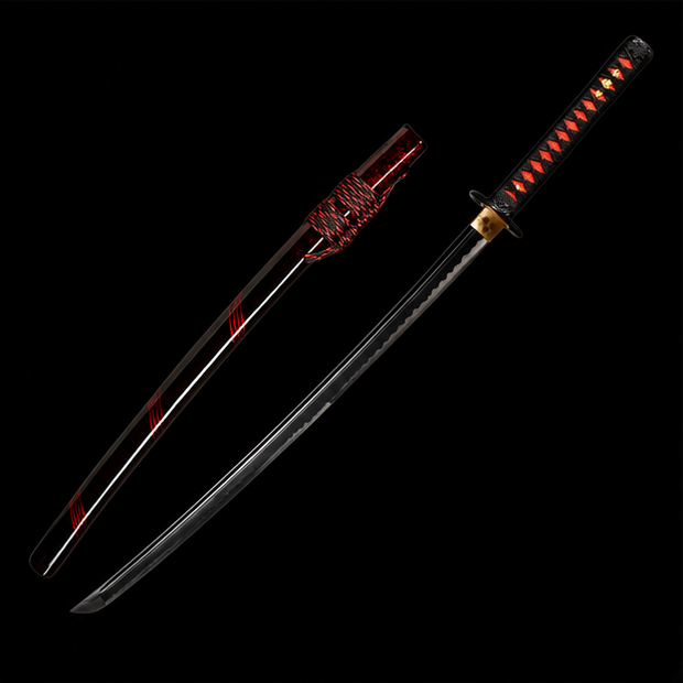 Crimson Shadow Katana – Carbon Steel Samurai Sword