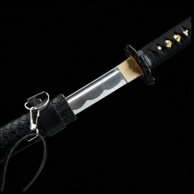 Classic Black Katana with Stand – Premium Decorative Samurai Sword