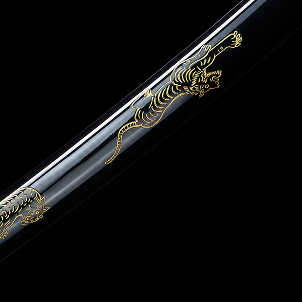 Brown Dragon Katana – Carbon Steel Samurai Sword