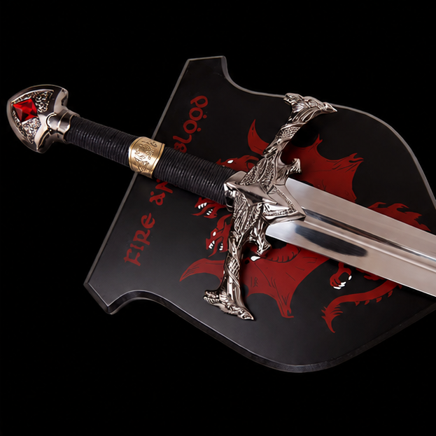 Blackfyre Replica with Dragon Wall Plaque – Collector Edition