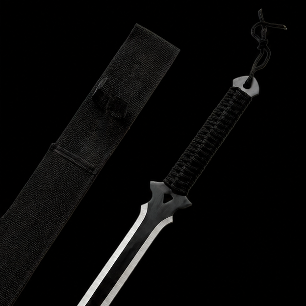 Twin Edge Ninja Throwing Sword – Stainless Steel Display Blade