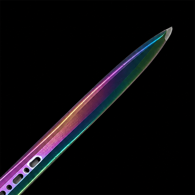 Rainbow Tactical Ninja Sword Set with 3 Kunai – Collector Edition