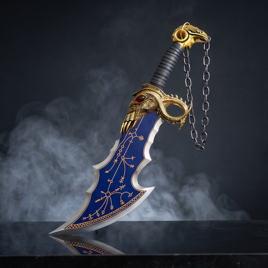 Kratos Blades of Chaos – Blue Twin Blades Collector Set