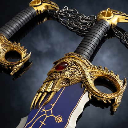Kratos Blades of Chaos – Blue Twin Blades Collector Set