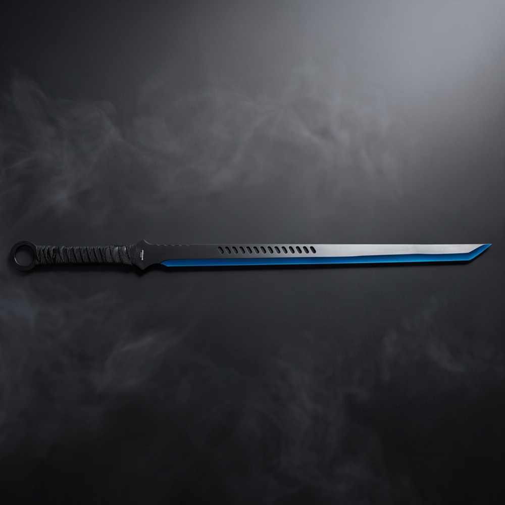 Tactical Sword Set with 2 Kunai – Red & Blue Collector Edition